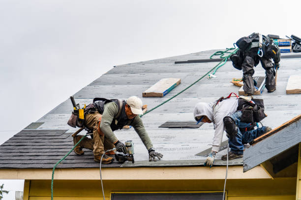 Professional Gutter Installation technician working in Hiram, OH